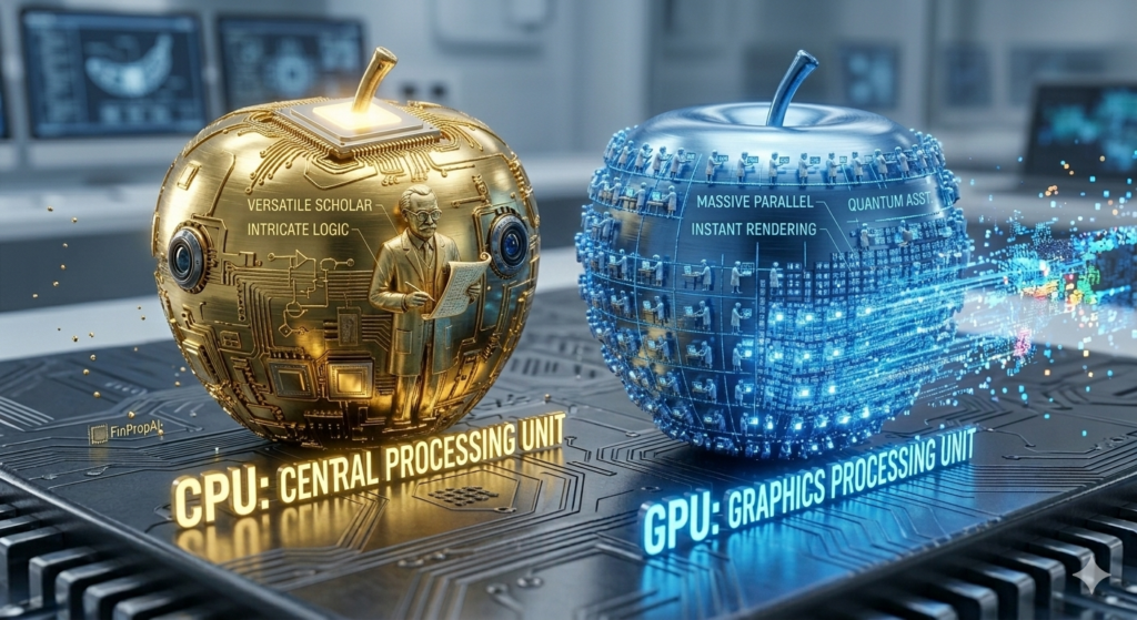 illustration of cpu-vs-gpu