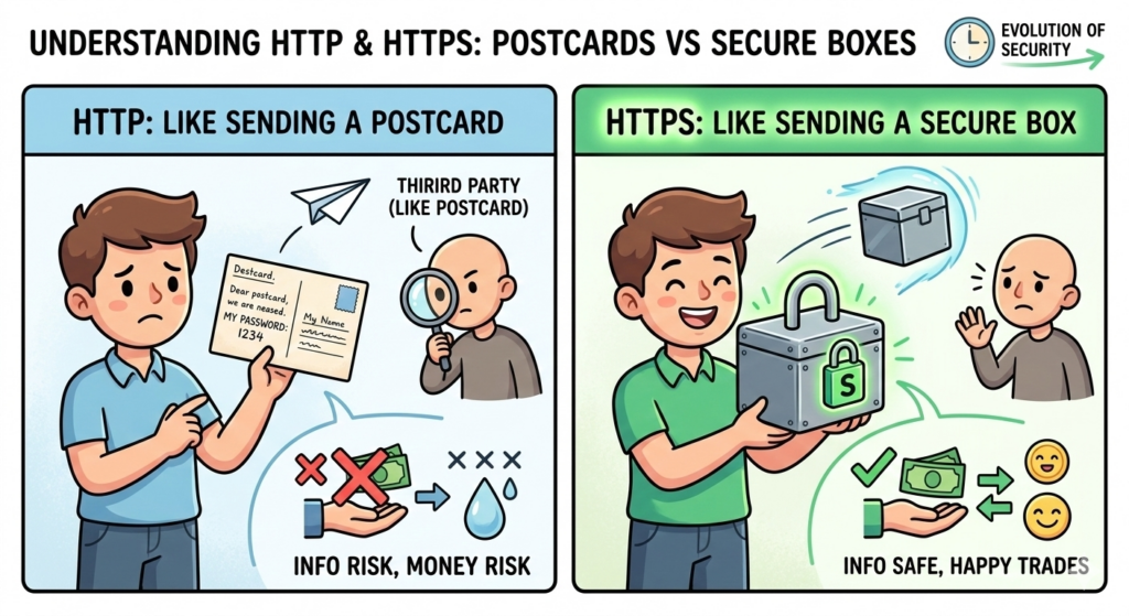 comparison of the http vs https