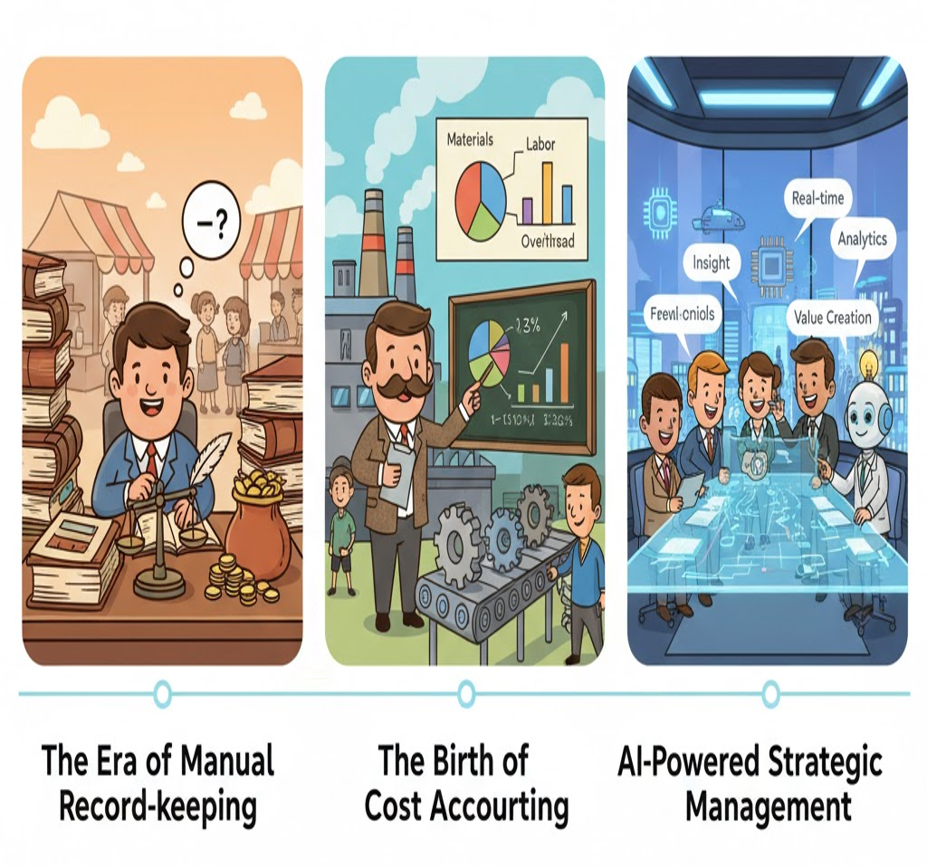 evolution of cost accounting, cost management
