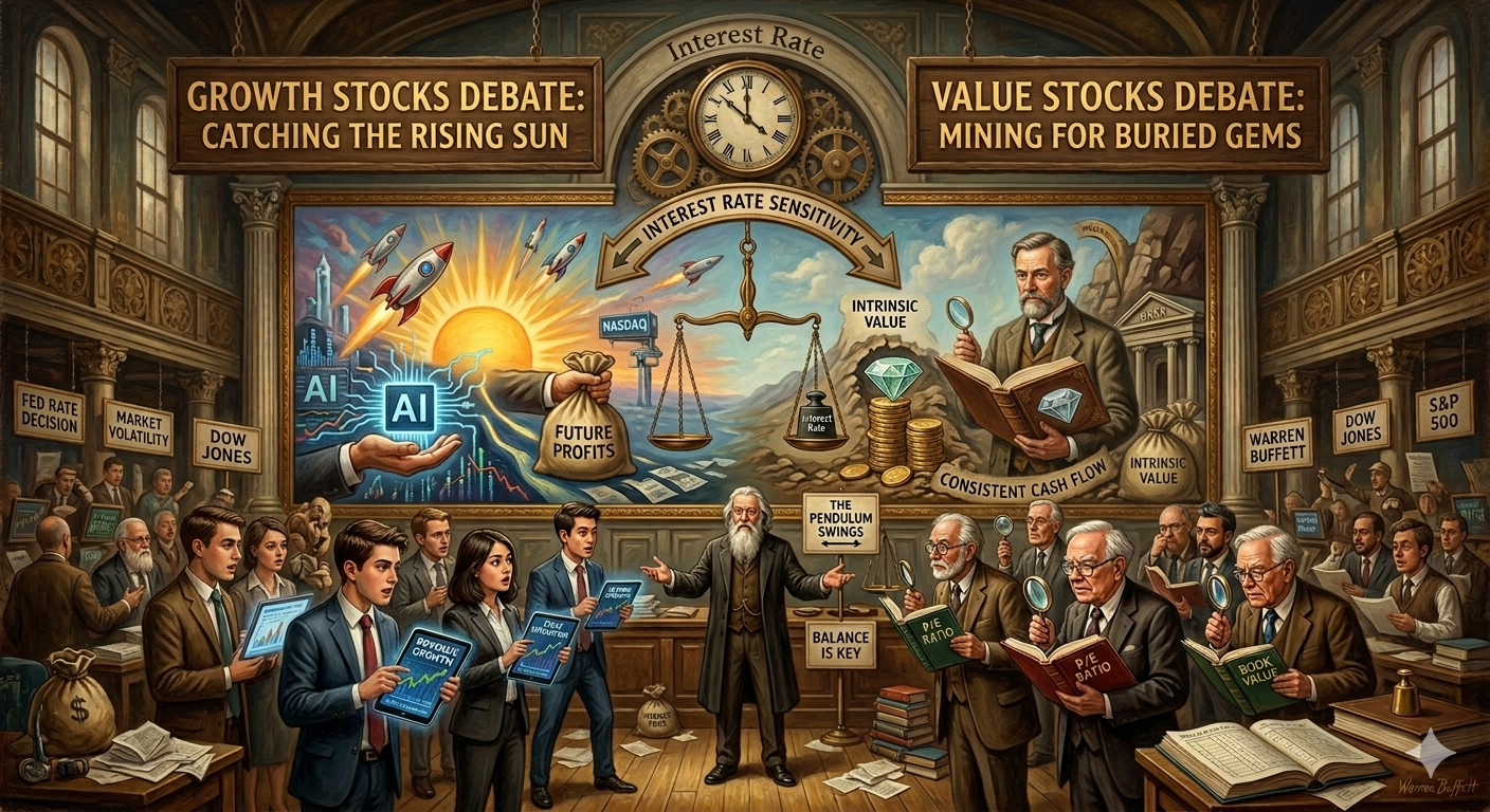 growth stocks vs value stocks debate