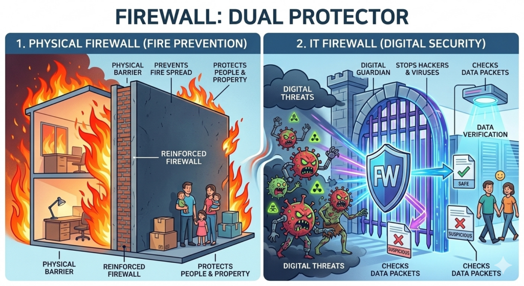 physical firewall vs it firewall